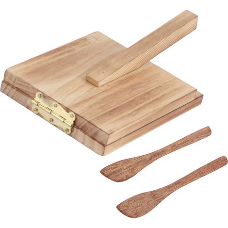 Teigpresse aus Kunststoff für Ravioli, gelbe Form zum Kneten und Formen von Teigtaschen (1/5)