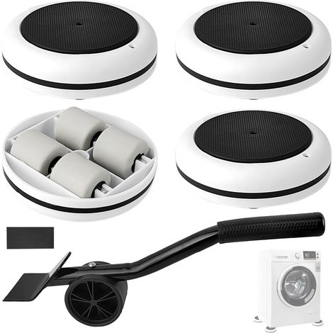 Souleve Meuble Set, Capacité de Charge Élevée, Conception Antidérapante, Leve Meuble, Multifonctionnel Roulettes à Déplacement, Deplace Meuble Lourd sans Effort, pour Canapés, Tables, Armoires (1/5)