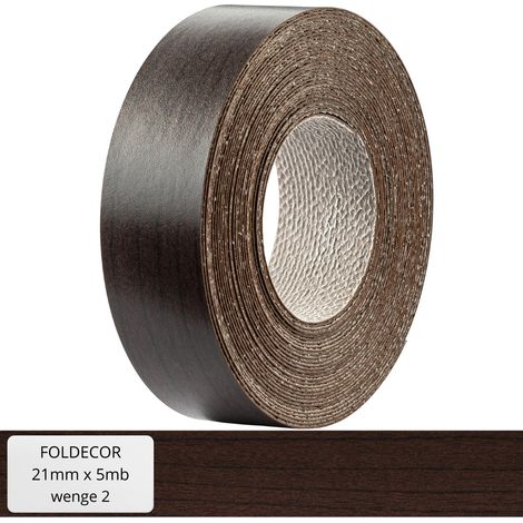 Borde de mueble wenge 2 melamina con adhesivo termofusible 21 mm (5 m) (1/5)