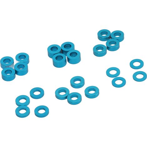 Kit de 24 roulements à billes RC avec joints bleus pour Tamiya 53539 TT02 TT01 XV01 XV02. Diamètre extérieur : 5 mm (0,2 pouce). Diamètre intérieur : 2,5 mm (0,1 pouce). 6 épaisseurs disponibles. (1/5)
