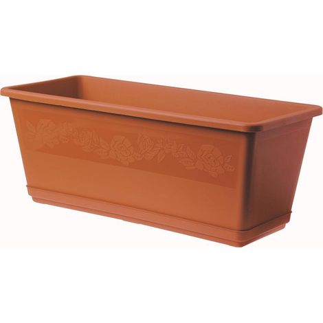 fioriera balconella cm 40 c/sottovaso terracotta (1/9)