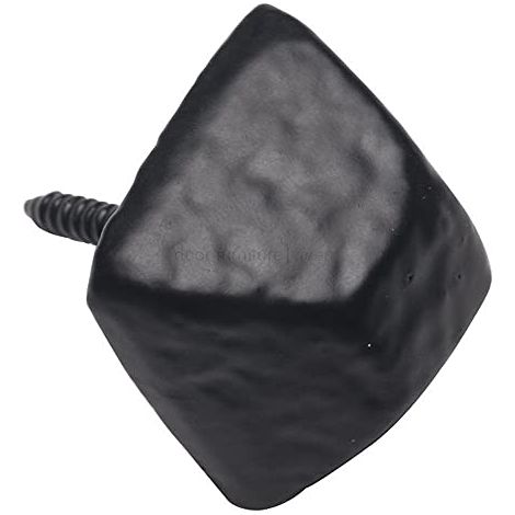 Bulk Hardware BH02028 Chiodo Decorativo Anticato Avvitabile per Porta, Finitura Anticato, 19 mm, Nero Anticato, Set di 10 (1/3)