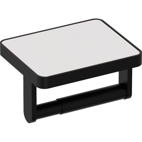 BERNSTEIN - Porte papier toilette haut-de-gamme en laiton SDLTPH - Série LINEAR noire mate (1/3)