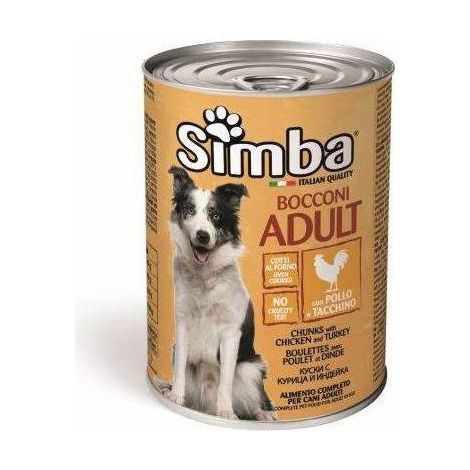 CIBO CANE MONGE SIMBA 415 G BOCCONC POL TACC - 24 pezzi
