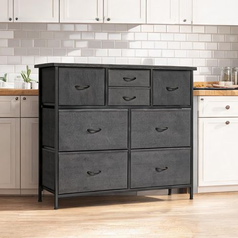 Armoire de rangement en vliesstoff MDF acier 100 x 30 x 100 cm (1/5)