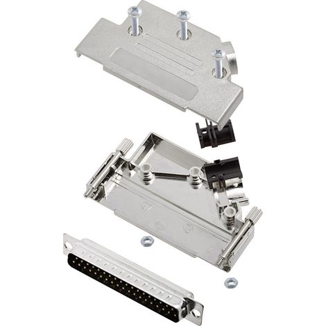 encitech D45PK-M-37-DBP-K 6355-0009-04 D-SUB Stiftleisten-Set 45 ° Polzahl: 37 Lötkelch 1 Set