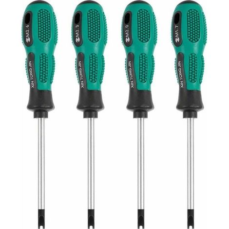 Coffret de tournevis,4pcs / Set Tournevis Embouts de Tournevis U Fourche magnétique vis rainurée conducteur CR-V Multi Function Tool Kit Main(160cm4 pièces) (1/4)