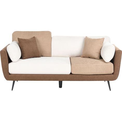 Sofa 3-Sitzer BOLGA Stoff Braun