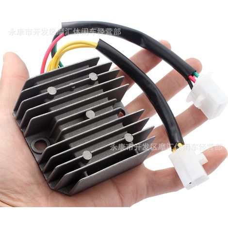 Scooter/Motorcycle GY6 50CC 150CC 152QMI 157QMJ CH125 Rectifier Voltage Regulator 6-Wire (1/4)