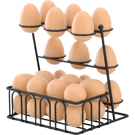 Porte-Œufs,Rack de Rangement Métal pour Œufs Cuisine Pour (1/5)