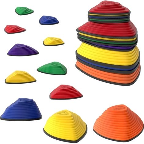 11-Piece Kids Stepping Stones, Stackable Sensory Toys for Indoor Outdoor Play