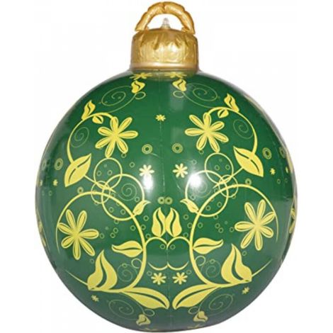 Boule de Noël gonflable en PVC – Décoration de Noël gonflable pour l'extérieur (9) (1/5)