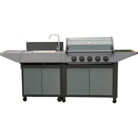 BURN 80 PREMIUM barbacoa de gas + fregadero -