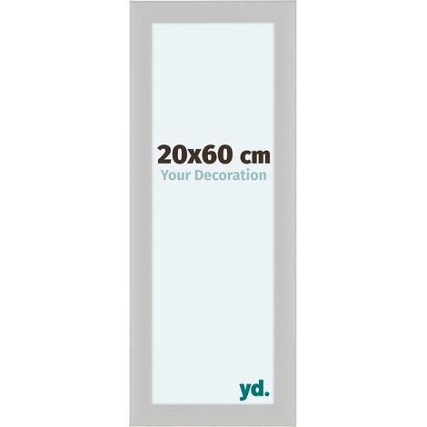 yd. - Cadre photo 20x60 - Blanc Grain de Bois - MDF - Como (1/5)