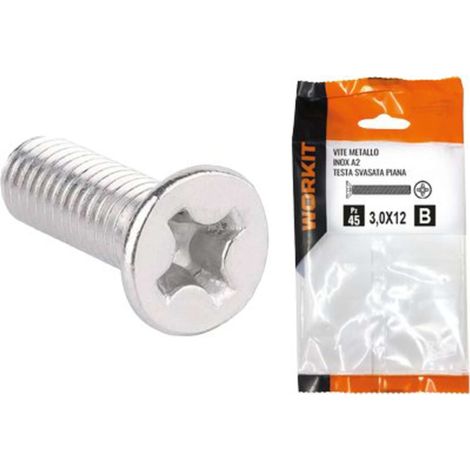 VITE METALLO TSP INOX A2 SELF WORKIT - CAVA PH FILETTO INTERO MM 4X30 CF=PZ 18 - 5 confezione