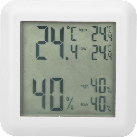 Digitales LCD-Thermometer mit Hygrometer für Büros – Temperatur- und Feuchtigkeitsregler für Innenräume