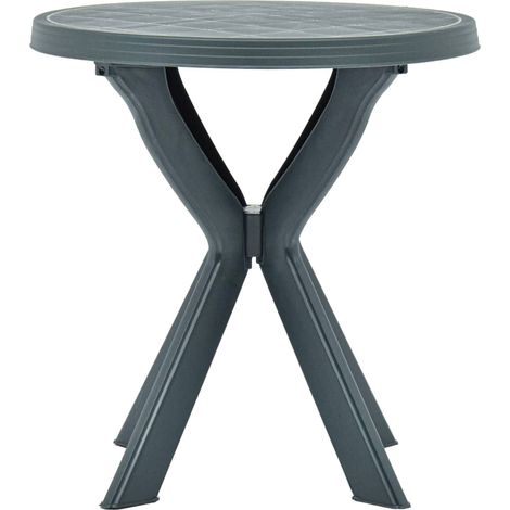 Maison Exclusive - Bistrotisch Grün Ø70 cm Kunststoff