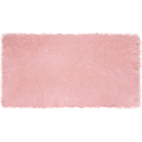 Maison Exclusive - Alfombra de de oveja sintética TAFALLA Rosa 80