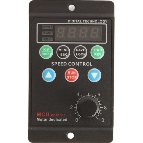 Convertisseur de fréquence, Variateur de fréquence Inverseur Transformateur Monophasé 220V à Triphasé Mini VFD 220V pour Moteur 220V AC 750W (1/5)