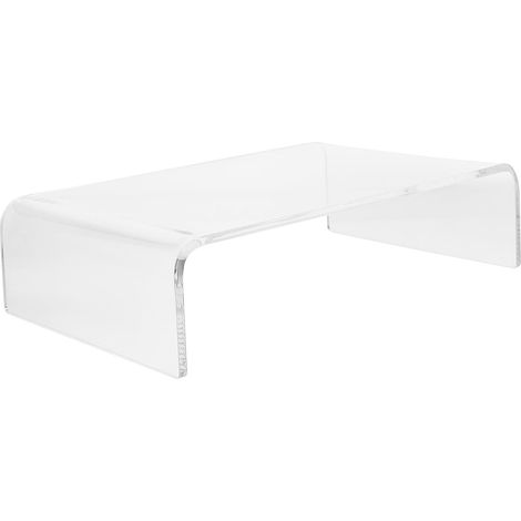 Support Surélevé Pour Écran D'ordinateur Petit Format En Acrylique Transparent, Rehausseur Stable Pour Bureau, Améliore Posture Visuelle, Adapté Usage Domestique Et Professionnel (1/5)
