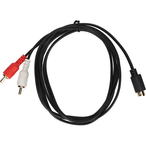 Câble Adaptateur 4 Pin Mâle vers 2 RCA Mâle Y Splitter pour Lecteurs DVD, Caméscopes, Décodeurs, Magnétoscopes (1.5m) (1/5)