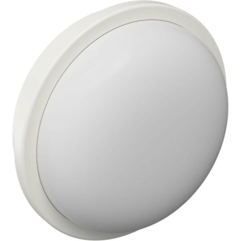 Plafoniera moderna lampadari bartalini oilap r 20 led cct ip65 policarbonato, finitura metallo bianco