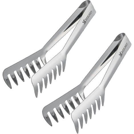 Lot de 2 cuillères à pâtes, pince de cuisine en acier inoxydable, cuillère à spaghetti - XINGX (1/5)