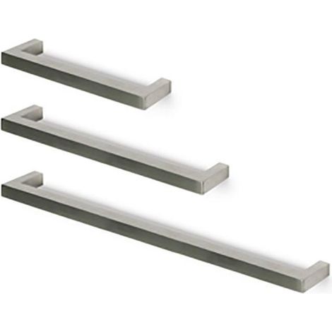 tirador de mueble kube. acero inoxidable. inox mate distancia 160 distancia 320 (1/2)