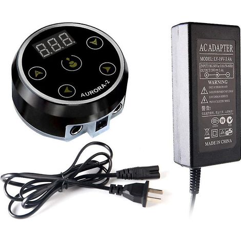 Alimentation pour machine à tatouer Aurora-2, alimentation multicolore avec adaptateur pour bobine et machine à tatouer, b (1/5)