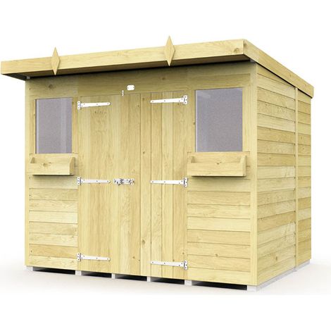 8 x 6 Pent Summer Shed