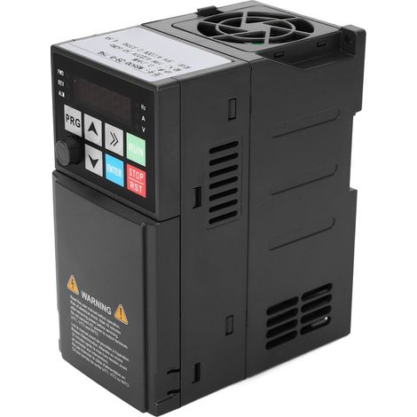 Variateur de fréquence MS500-2S-0.75G 0.75KW Monophasé 220V vers Triphasé 4.5A Affichage numérique intelligent dissipateur thermique silencieux robuste ABS PC