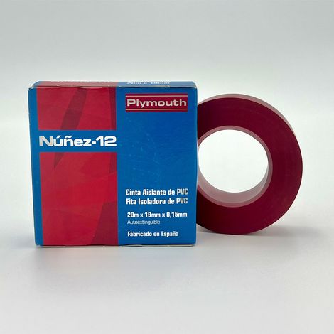 Stark haftendes rotes PVC-Isolierband 20 m x 19 mm x 0,15 mm