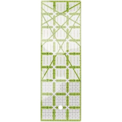 Règle de couture rectangulaire transparente en acrylique, outil de couture pour courtepointe, opération simple, accessoire de couture pour création de motifs de courtepointe (1/3)