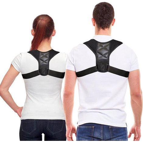 Ceinture de soutien lombaire en vente directe, correcteur de posture respirant, ajustement de la clavicule et ceinture d'assistance à l'exercice (1/5)
