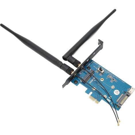 Adaptateur Polyvalent Mini PCI-E, Compatible Multi-Interfaces, Alimentation 4 Broches, Format Compact pour Cartes PCI Express (1/5)