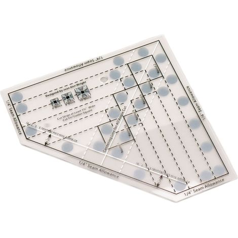 Mini règle de quilting en acrylique transparent avec échelle de précision, outil de découpe DIY, règle de quilting pour blocs finis de 6, 8 et 10 pouces (1/5)