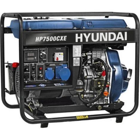 Generatore di corrente diesel 5,0 Kw Hyundai HP7500CXE 65221