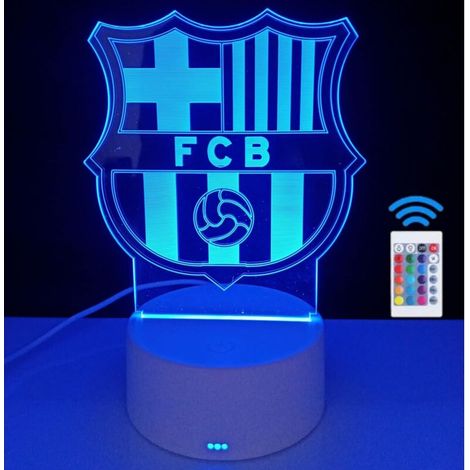 Lampe De Chevet - Lampe 3D LED - Éclairage Fixe Ou Clignotant - Télécommande Incluse - 16 Couleurs - USB Ou Piles AA - 1 Pièce
