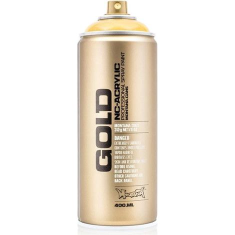 Bombe de peinture - Gold - Acrylique - Transparent Yellow Cab - 400ml - Montana Cans