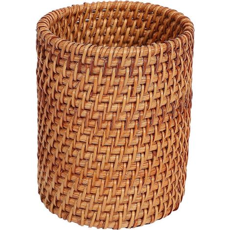 Boîte de rangement pour vaisselle en rotin, baguettes, couverts, cuillères, rangement maison (1/5)