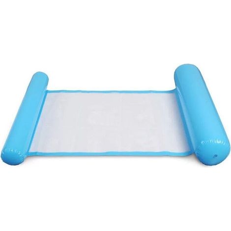 Blue Multi-Use Floating Hammock, Inflatable Pool Float 4-in-1 Floating Recliner Float Hammock Water Hammock Multi-Use Foldable Floating Hammock Portable Ultralight Float (1/3)