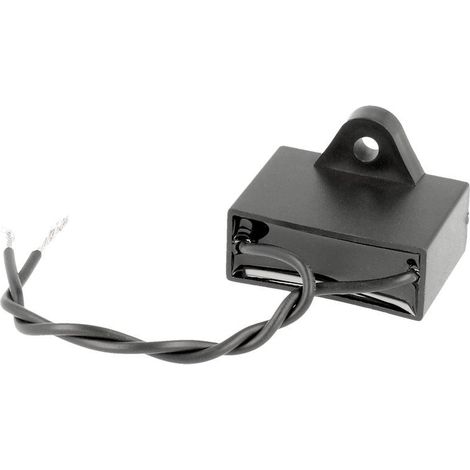 Motorkondensator 4uF 450Vac mit Kabeln Befestigungsschraube durch M4