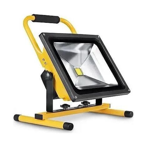 Proyector LED Matel recargable 50W 8800MAH IP65 Fría - Luz fría 6400K (1/4)