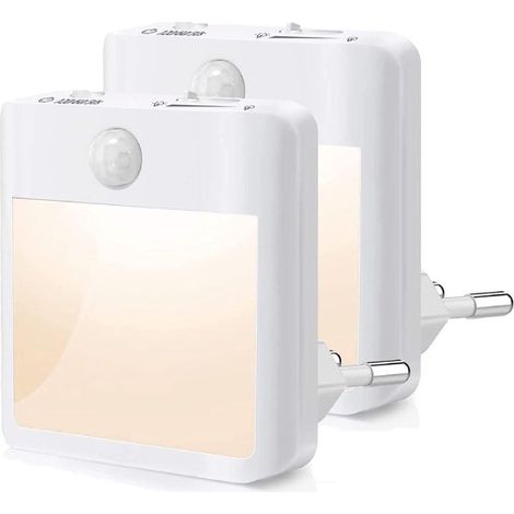 Luce notturna con sensore di movimento, luce notturna a LED con timer, luce a induzione/continua, luminosità regolabile, tre colori, funzione di attenuazione touch (1/5)