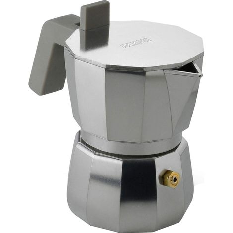 Cafetera Moka Alessi gris capacidad 0,07 L diseño moderno