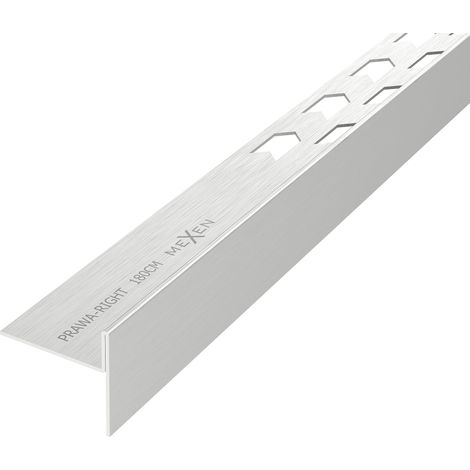 Mexen Line-B battiscopa a pendenza 180 cm destra, inox - 181001180R (1/5)