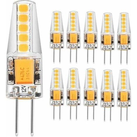 Tigrezy-G4 LED Ampoule 3W AC/DC 12V Equivalent 30W Ampoule à Halogène Blanc Chaud 3000K 2835 SMD 300 LM, Non-Dimmable, 360° Angle de Faisceau(Lot de 10) (1/5)