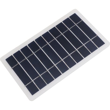 Chargeur solaire 5W professionnel en silicium monocristallin haute efficacité, panneau solaire USB pour ordinateur portable, radio et téléphone portable (1/5)