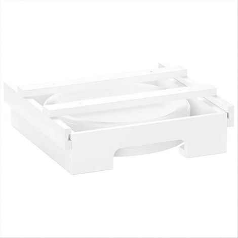 Distributeur d'assiettes en carton pour support d'assiettes en bambou de 23 cm (9 pouces) à placer sous un meuble, A (1/5)