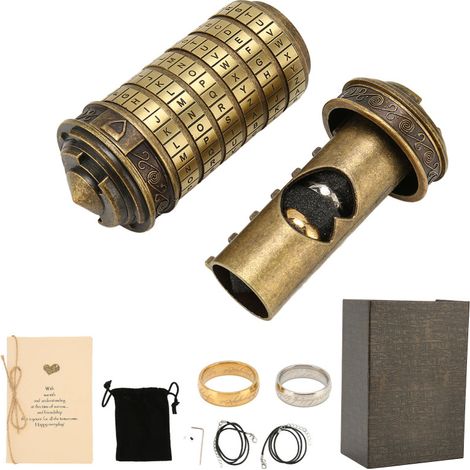 Klassisches und elegantes Zahlenschloss zum Selbstzusammenbauen mit Buchstaben, dekorativ und praktisch, aus Zinklegierung, bronzegrün, Spielzeug